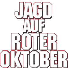 Multimedia Películas Internacional La Caza del Octubre Rojo Logotipo Alemán 