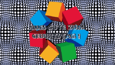 Mensajes Alemán Alles Gute zum Geburtstag Zusammenfassung - geometrisch Fondo animado 004 