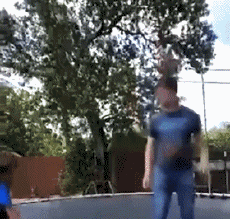 Humour - Fun Sports Trampoline Exterieur Gamelles - Fail 