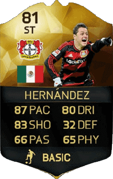 Multi Média Jeux Vidéo F I F A - Joueurs Cartes Mexique Javier Hernández 