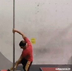 Humor -  Fun MENSCHEN Pole Dance Fun Win 