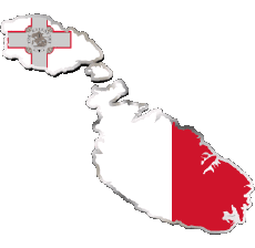 Flags Europe Malta Map 