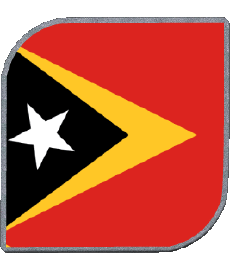 Drapeaux Asie Timor Oriental Carré 