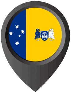 Banderas Oceanía Australia Australian Capital Territory Marcador de ubicación 