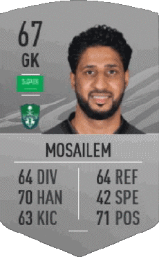 Multimedia Videospiele F I F A - Karten Spieler Saudi-Arabien Yasser Al Mosailem 