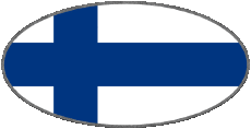 Fahnen Europa Finnland Oval 