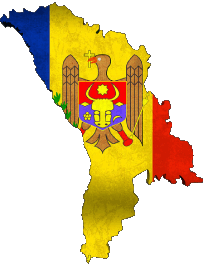 Flags Europe Moldova Map 