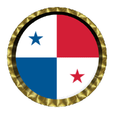 Fahnen Amerika Panama Rund - Ringe 
