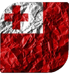 Drapeaux Océanie Tonga Carré 