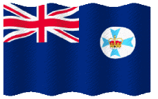 Fahnen Ozeanien Australien Queensland Welligkeit 