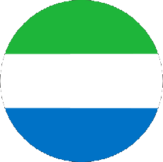 Drapeaux Afrique Sierra Léone Rond 