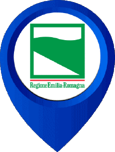 Banderas Europa Italia Emilia-Romagna Marcador de ubicación 