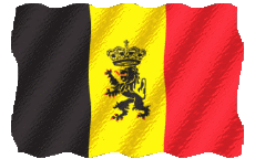 Fahnen Europa Belgien Welligkeit 