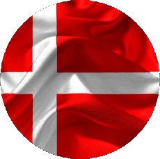 Bandiere Europa Danimarca Tondo 