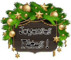 Nachrichten Französisch Joyeuses Fêtes (Noël) Serie 20 