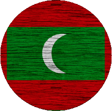 Bandiere Asia Maldive Tondo 