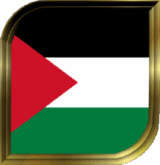 Drapeaux Asie Palestine Carré 