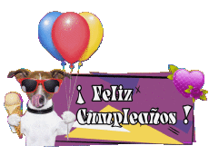 Mensajes Español Feliz Cumpleaños Animales 006 