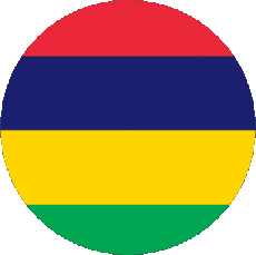 Drapeaux Afrique Maurice Rond 