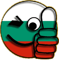 Fahnen Europa Bulgarien Smiley - OK 