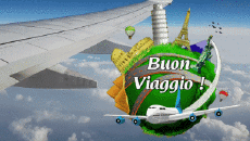 Nachrichten Italienisch Buon Viaggio Animierter Hintergrund 001 