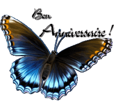 Messages Français Bon Anniversaire Papillons 006 