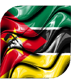 Fahnen Afrika Mozambique Platz 