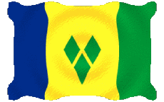 Banderas América San Vicente y las Granadinas Ondulación 