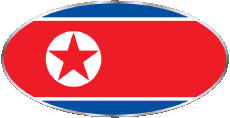 Drapeaux Asie Corée du Nord Divers 