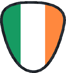 Drapeaux Europe Irlande Forme 