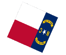 Drapeaux Amériques U.S.A - Etats Caroline du Nord Sphere - Cube 