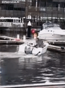 Humor -  Fun Transport Boote Unfall - Laufen auf Grund 2 