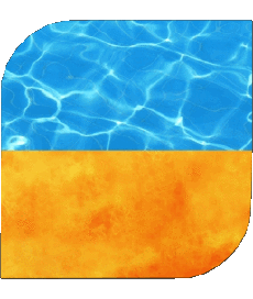 Bandiere Europa Ucraina Quadrato 