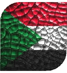 Bandiere Africa Sudan Quadrato 