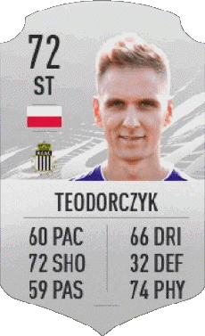 Multimedia Vídeo Juegos F I F A - Jugadores  cartas Polonia Lukasz Teodorczyk 