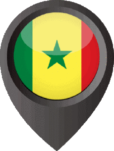 Bandiere Africa Senegal Perno di posizione 