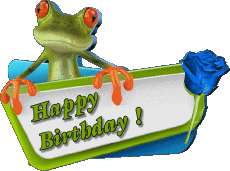 Messagi Inglese Happy Birthday Animals 011 