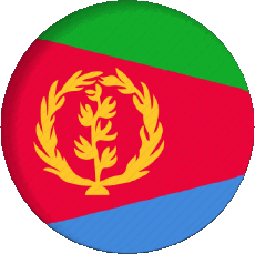 Fahnen Afrika Eritrea Runde 