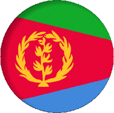 Flags Africa Eritrea Round 