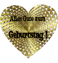 Messages Allemand Alles Gute zum Geburtstag Herz 010 