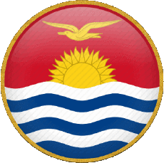 Drapeaux Océanie Kiribati Rond 