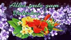 Nachrichten Deutsche Alles Gute zum Geburtstag Blumen Animierter Hintergrund 003 