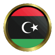 Bandiere Africa Libia Rotondo - Anelli 