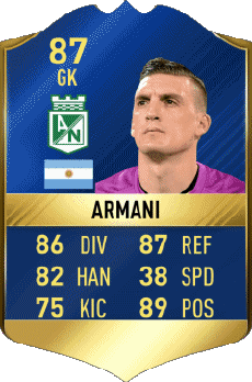 Multi Média Jeux Vidéo F I F A - Joueurs Cartes Argentine Franco Armani 