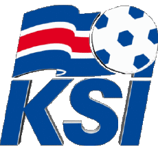 Logo-Sports FootBall Equipes Nationales - Ligues - Fédération Europe Islande Logo