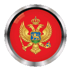 Bandiere Europa Montenegro Rotondo - Anelli 