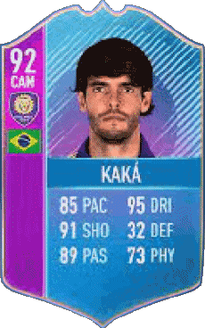 Multimedia Vídeo Juegos F I F A - Jugadores  cartas Brasil Ricardo Kaka 