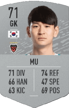 Multi Média Jeux Vidéo F I F A - Joueurs Cartes Corée du Sud Kang Hyeon Mu 