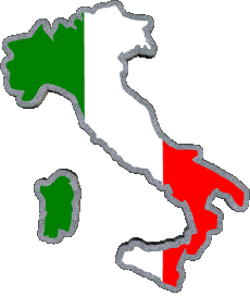 Fahnen Europa Italien National Karte 