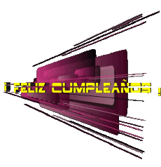 Nachrichten Spanisch Feliz Cumpleaños Abstracto - Geométrico Transparenter Hintergrund 020 